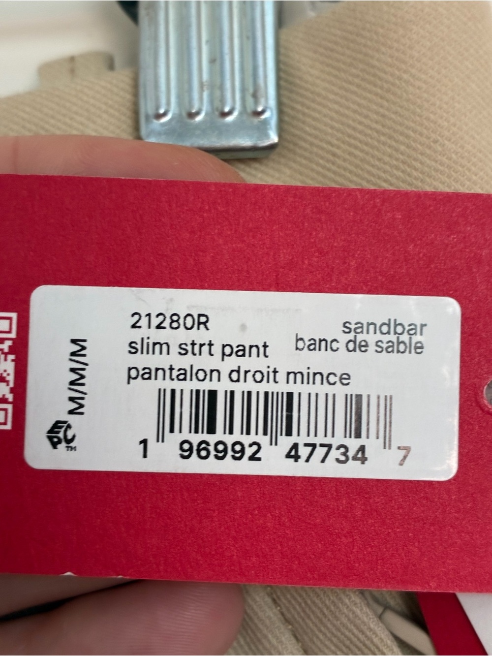 SPANX Supersmooth Stretch Twill Slim Straight Pants size medium Sandbar - Picture 3 of 9